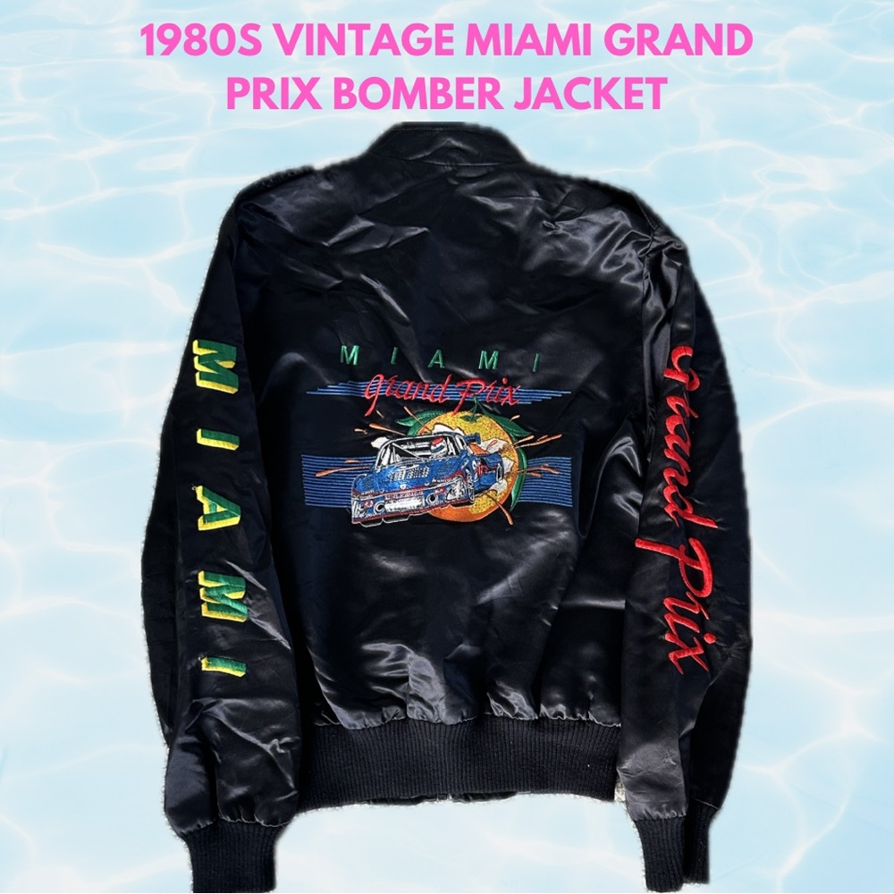 Vintage 1983 Miami Grand Prix Racing Bomber Jacket